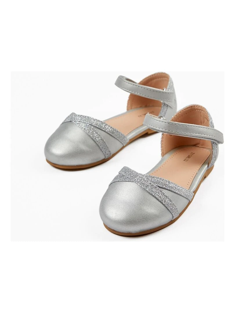 Ballerines avec Paillettes Bébé fille CÉRÉMONIE Gris