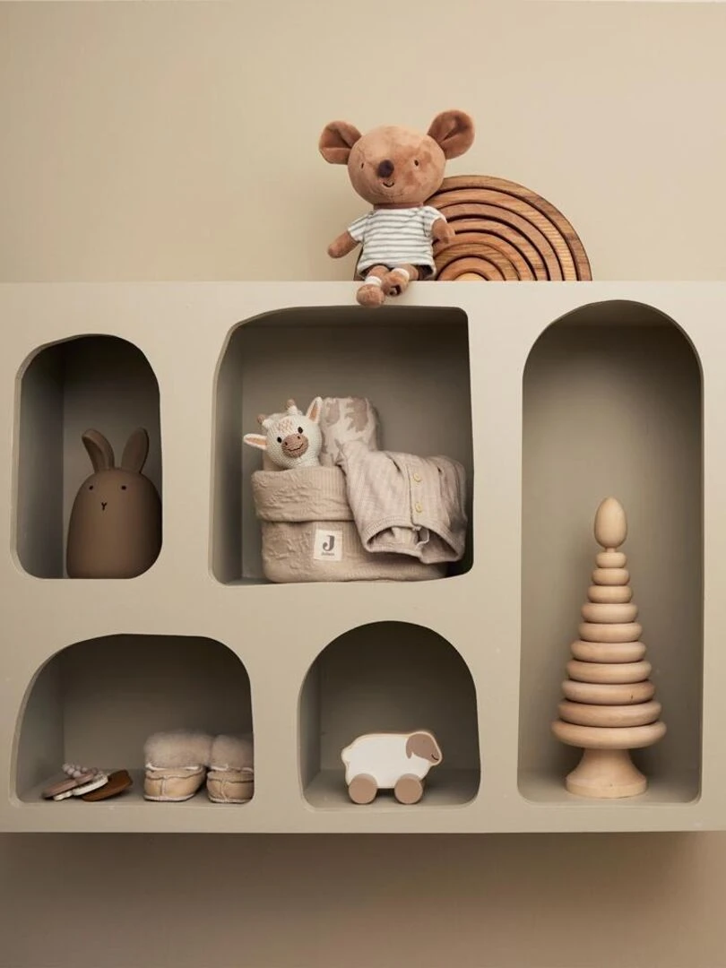 Panier de rangement Soft Waves Nougat (14 x 18 cm)   Beige