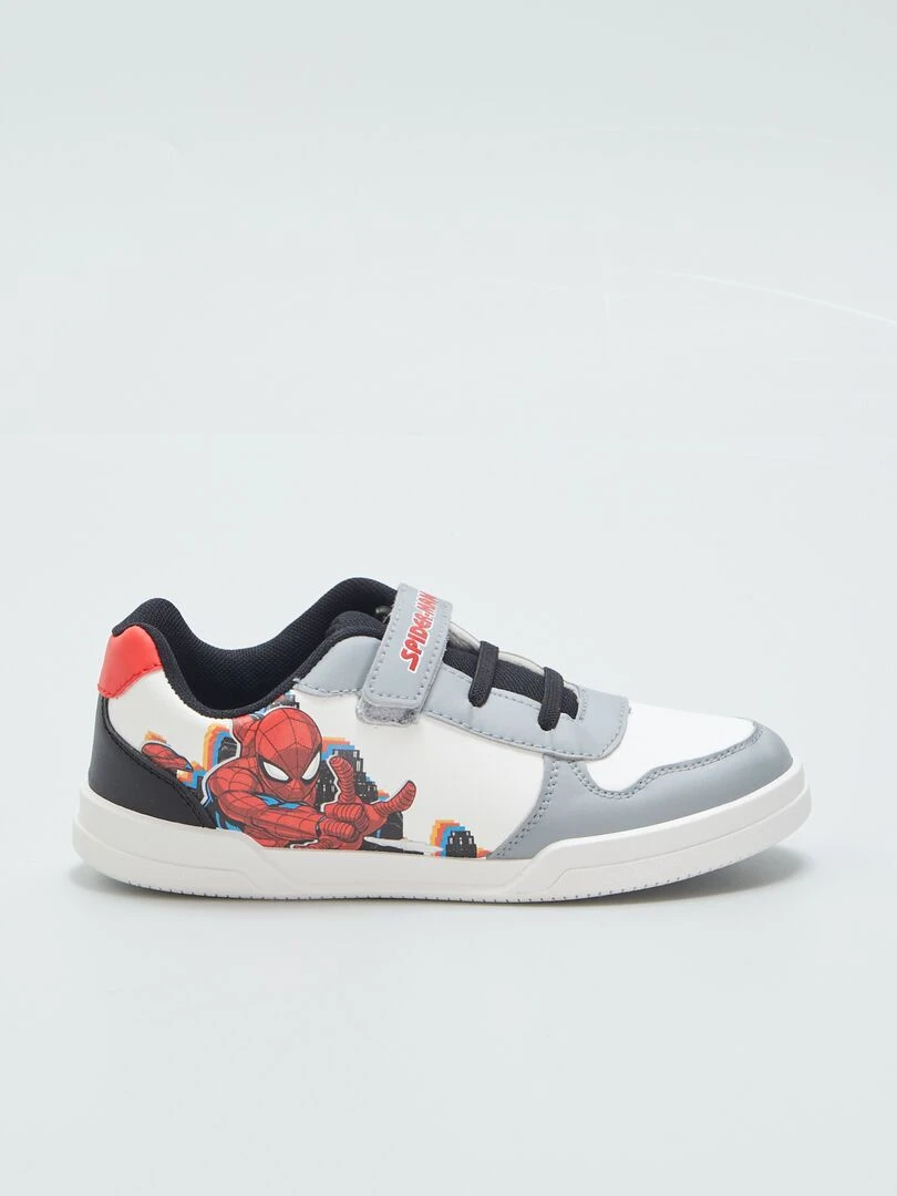 Baskets sneakers 'Spiderman' Gris/blanc