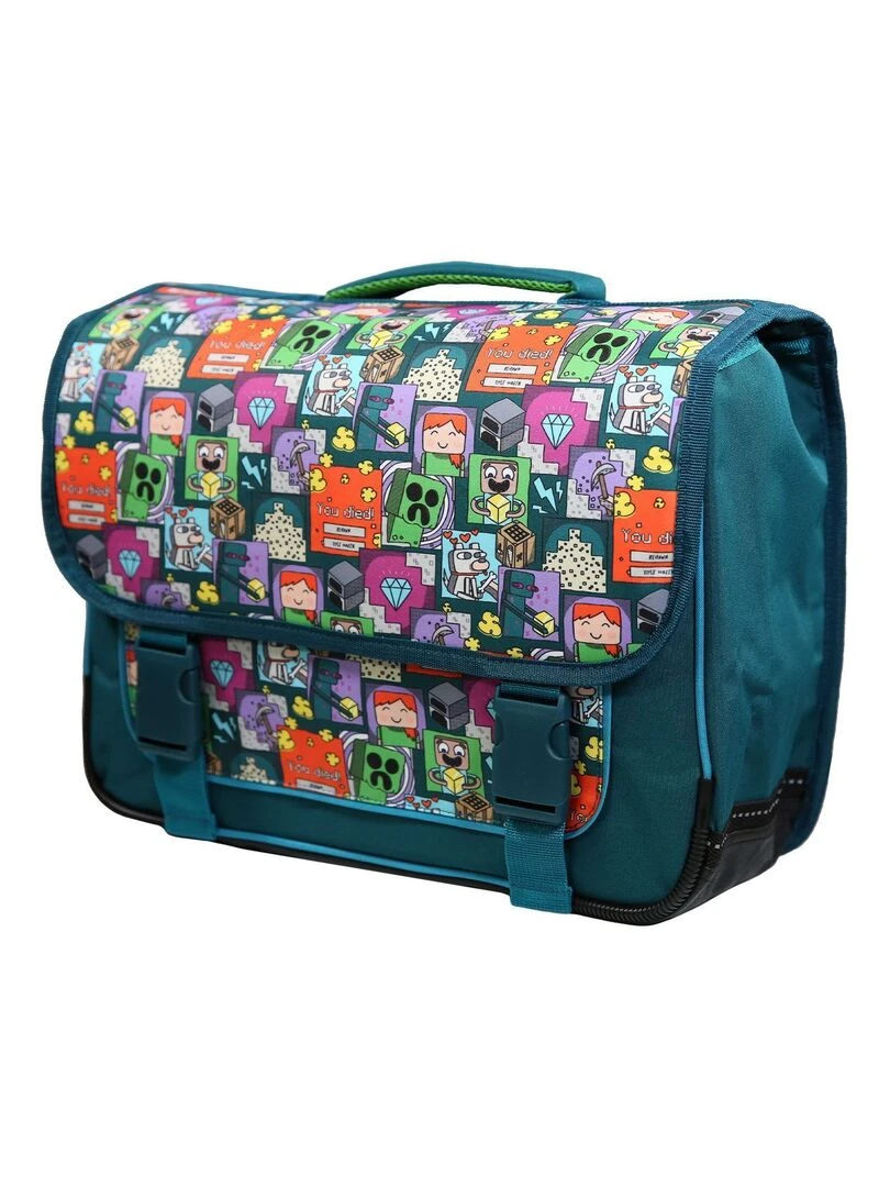 Cartable 38 cm Minecraft Jeu Vidéo Vert Bagtrotter Vert