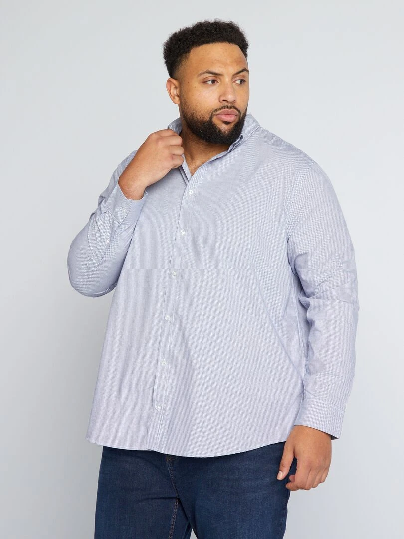 Chemise motif vichy Bleu