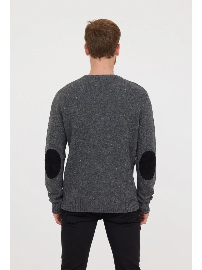 Lee Cooper   Pull manches longues laine regular COOLY   gris anthracite