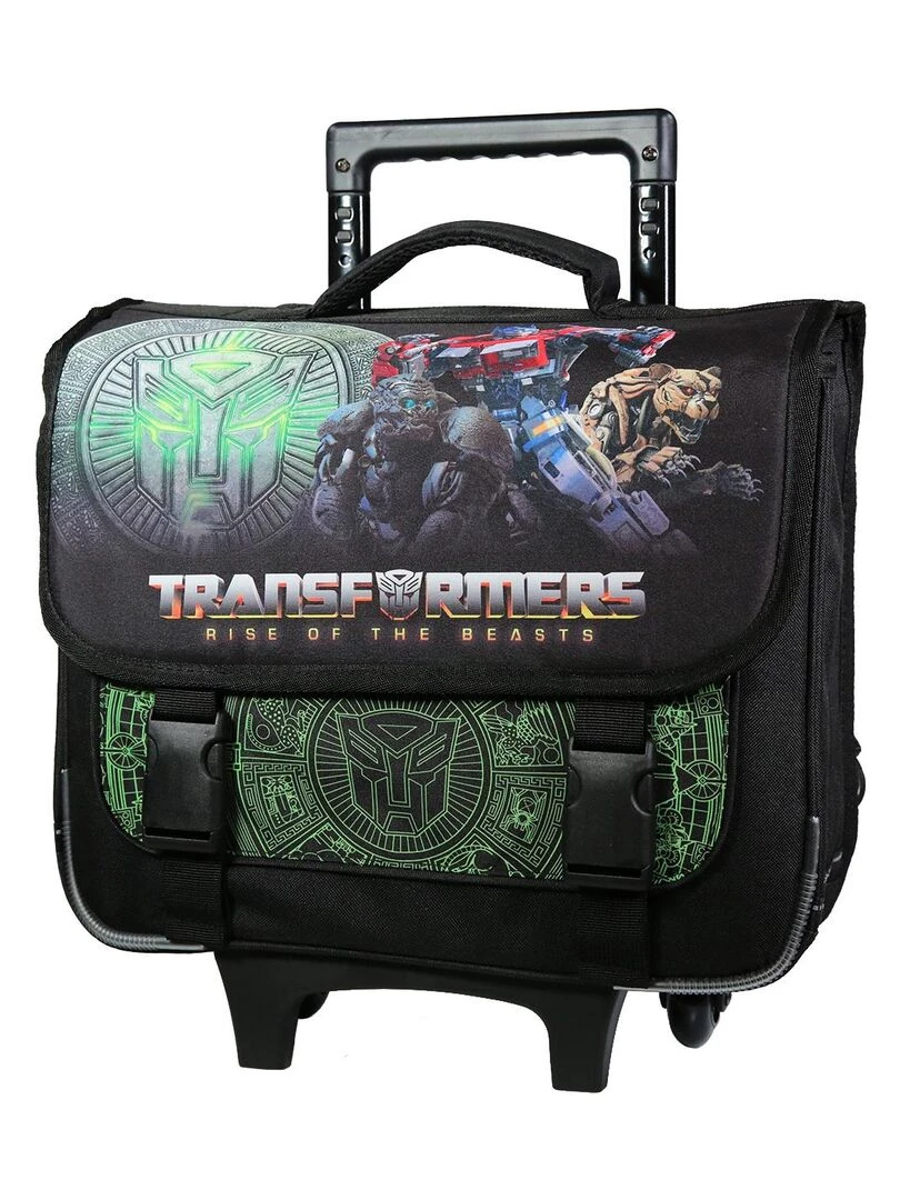 BAGTROTTER Cartable à roulettes 38 cm Transformers Noir Noir