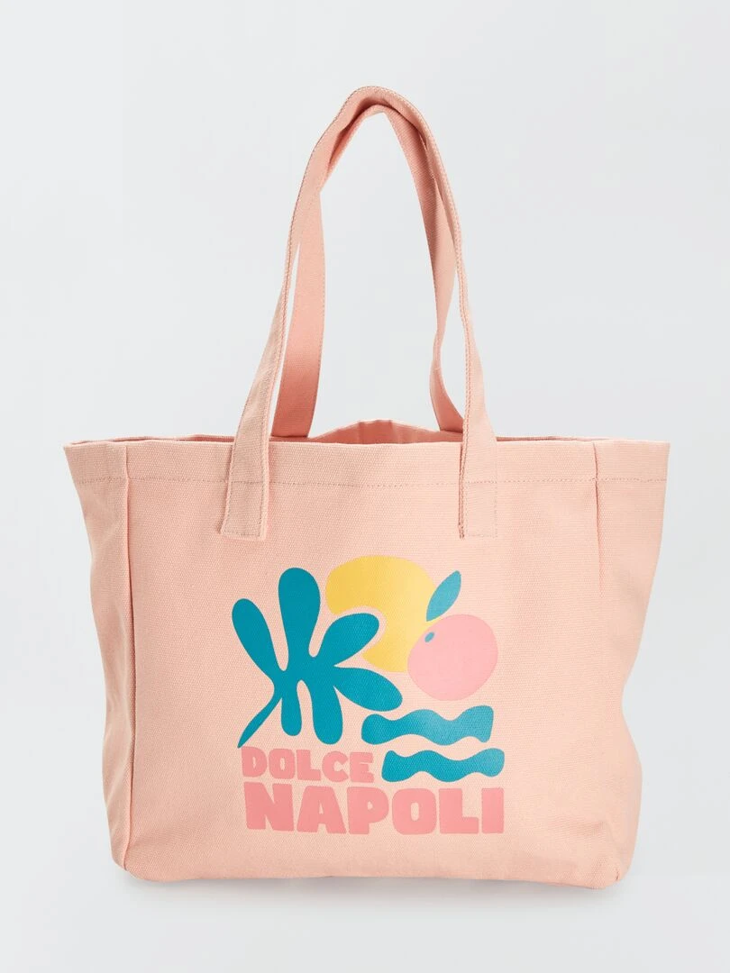 Sac cabas en toile Rose clair