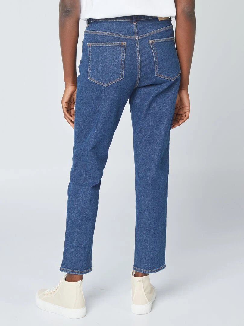Jean mom à taille très haute   L30   Brut