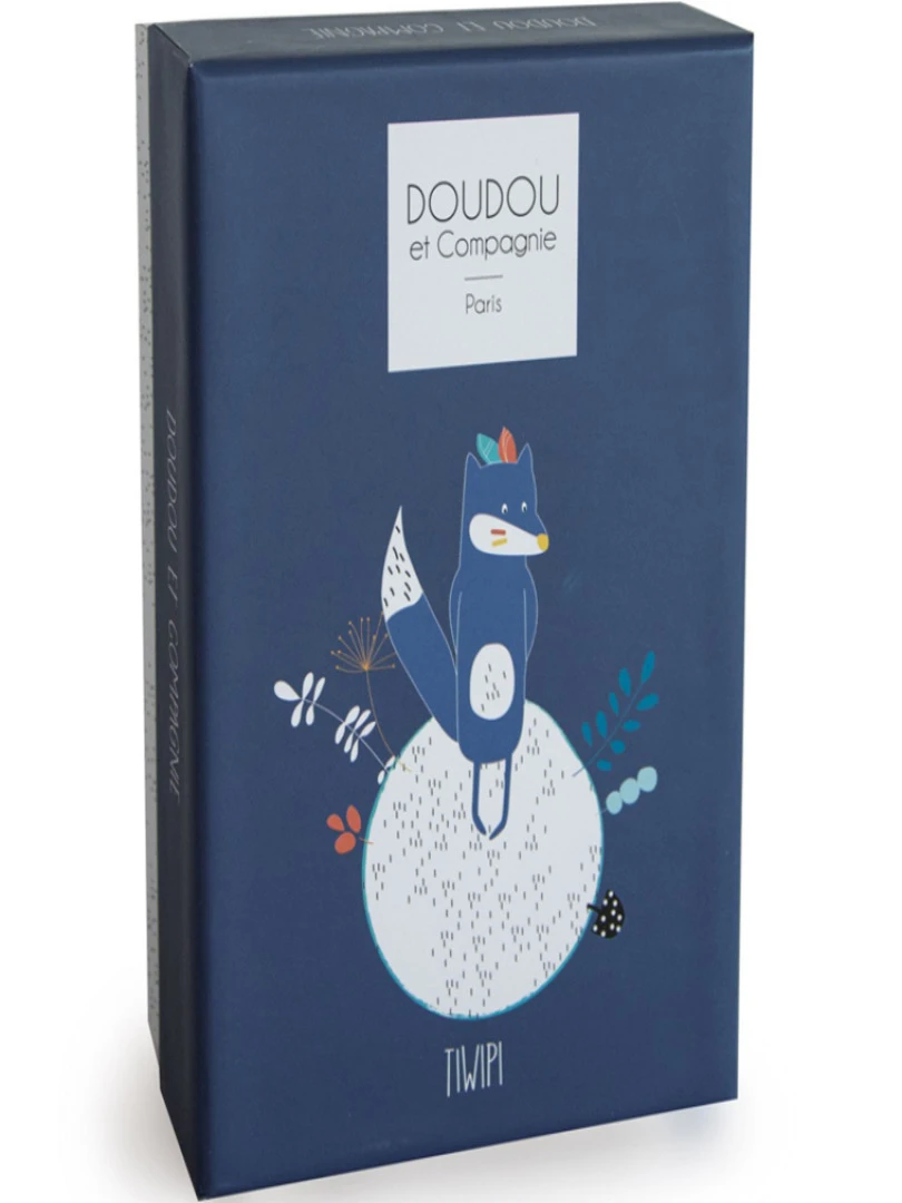 Coffret Peluche Avec Coffret Doudou Tiwipi Loup (21 Cm)   N/A