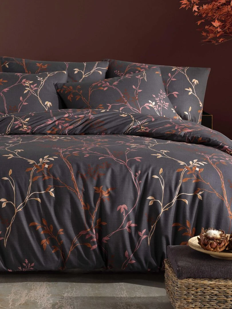 Parure housse de couette et taie d'oreiller Multicolore