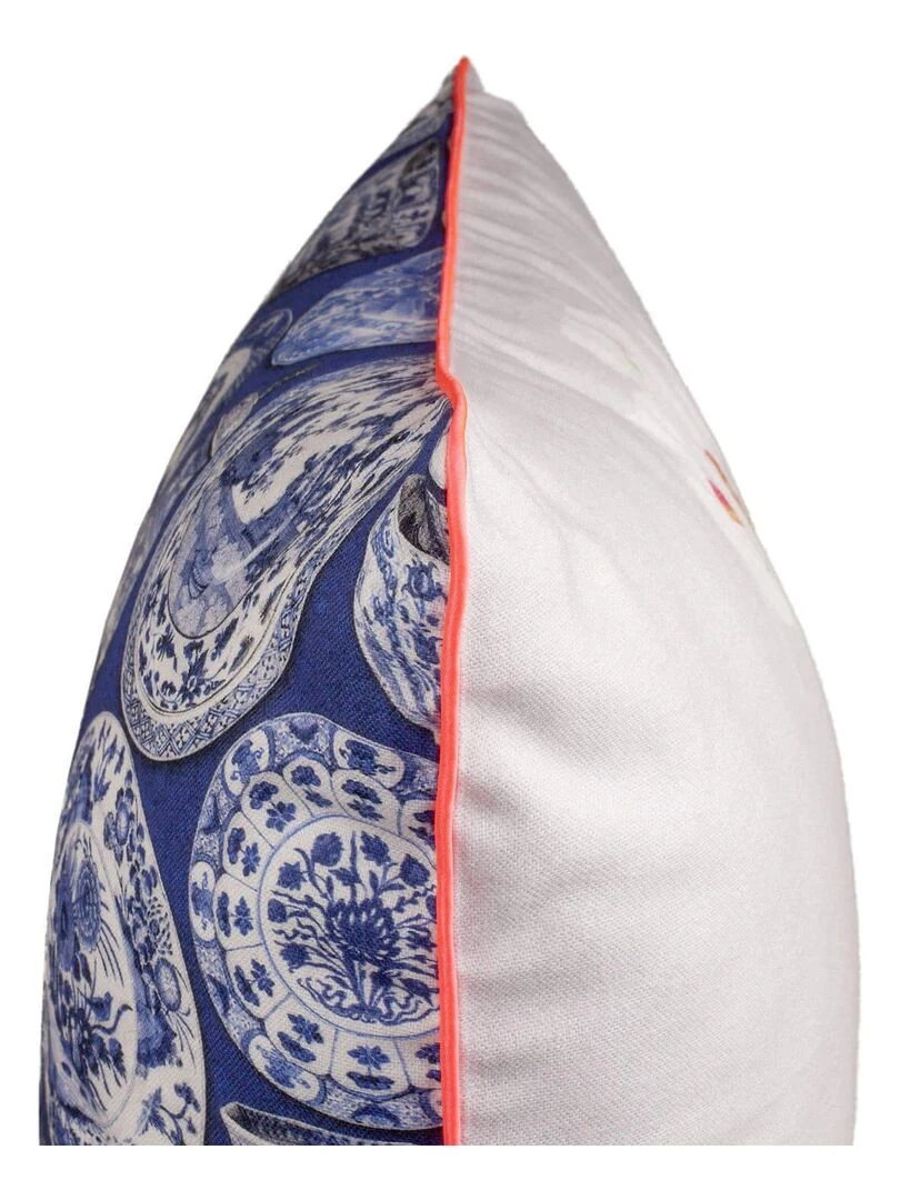 Housse de coussin décoratif Phal "Happyfriday"   Blanc