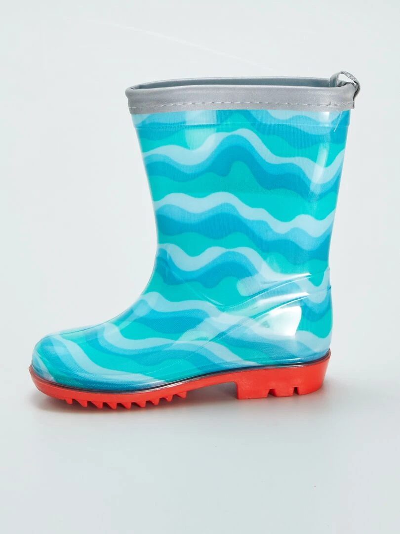 Bottes de pluie 'poissons'   bleu