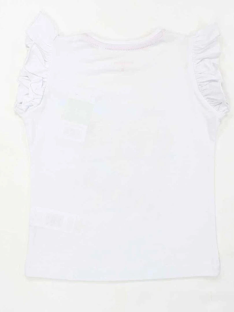 Paw Patrol   Ensemble ​​T shirt short fille Imprimé La Pat' Patrouille   Blanc