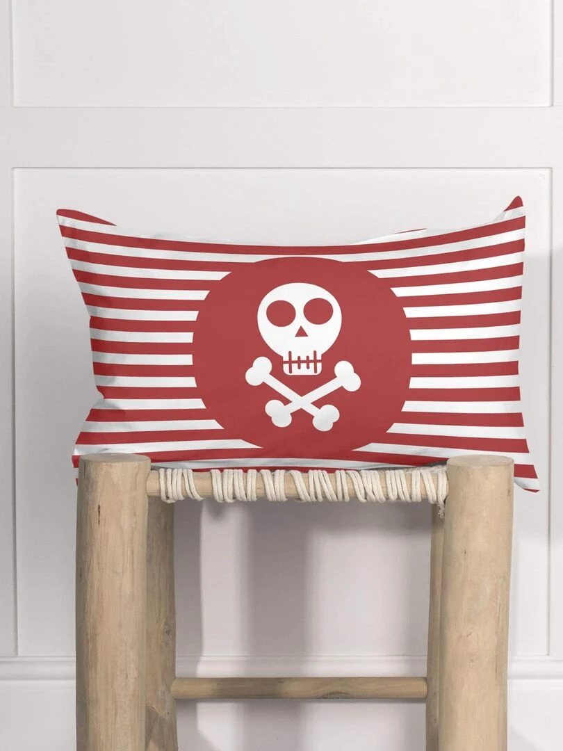 Housse de coussin Pirata "Happyfriday"   Blanc