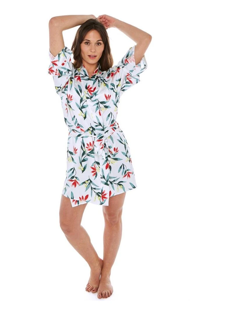 Kimono ETOURDIE Camille Cerf & Pomm'Poire Blanc