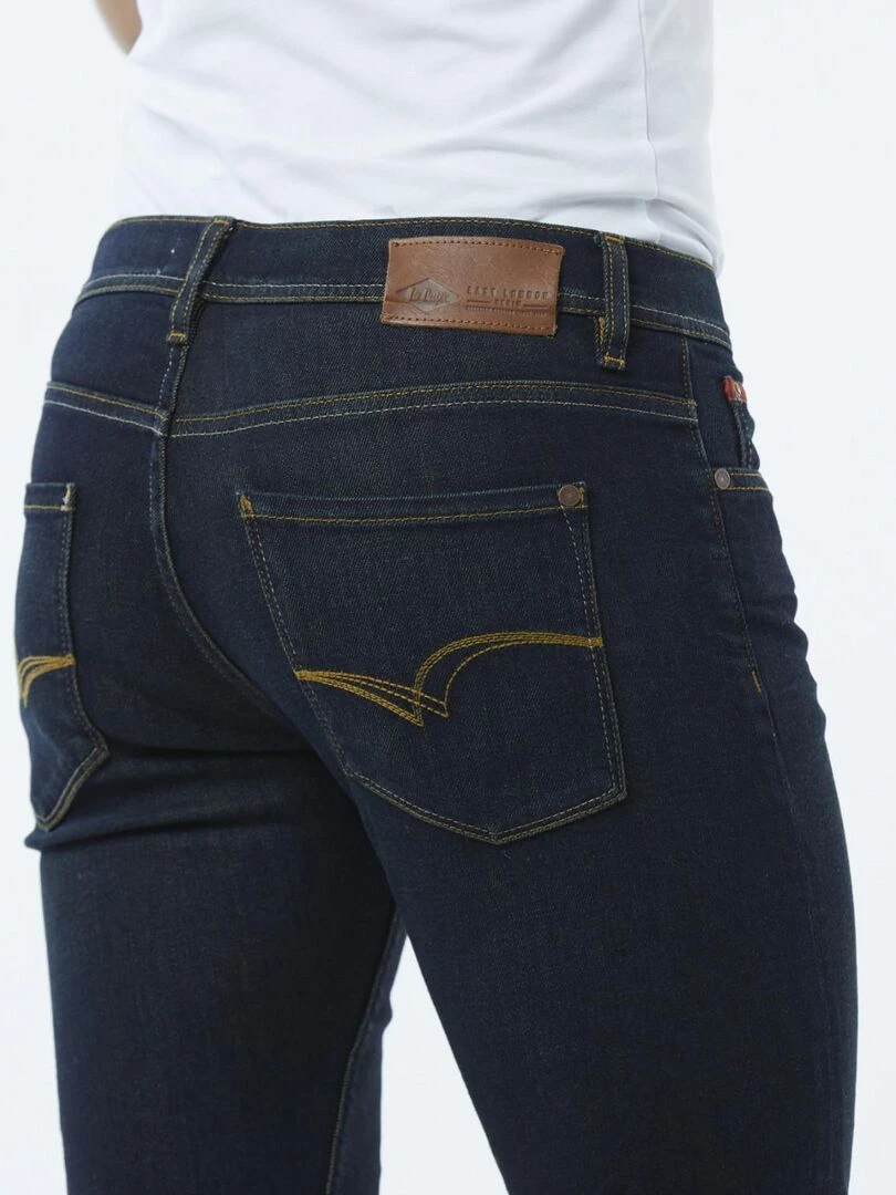 Lee Cooper   Jean coton fit straight medium LC122   Bleu foncé