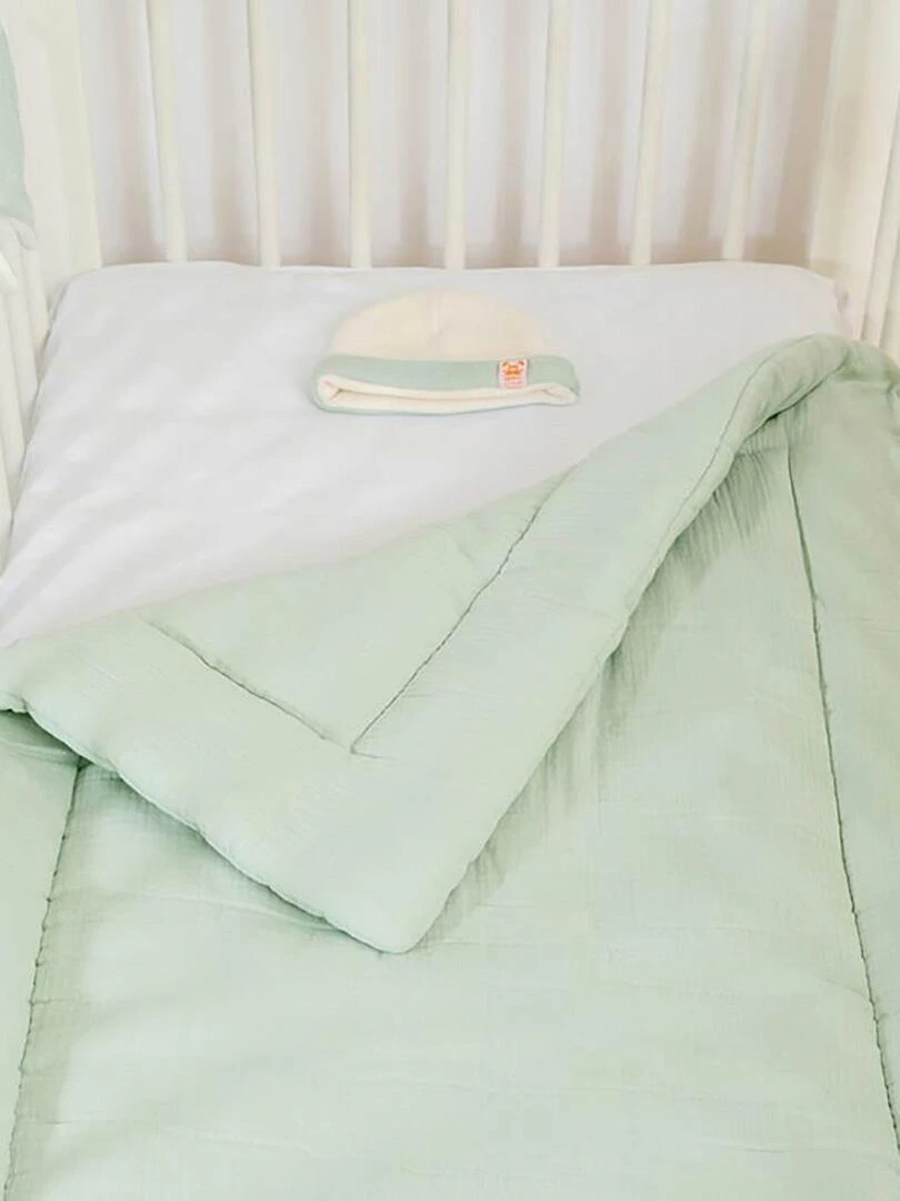 Edredon en Coton Bio Vert Vert