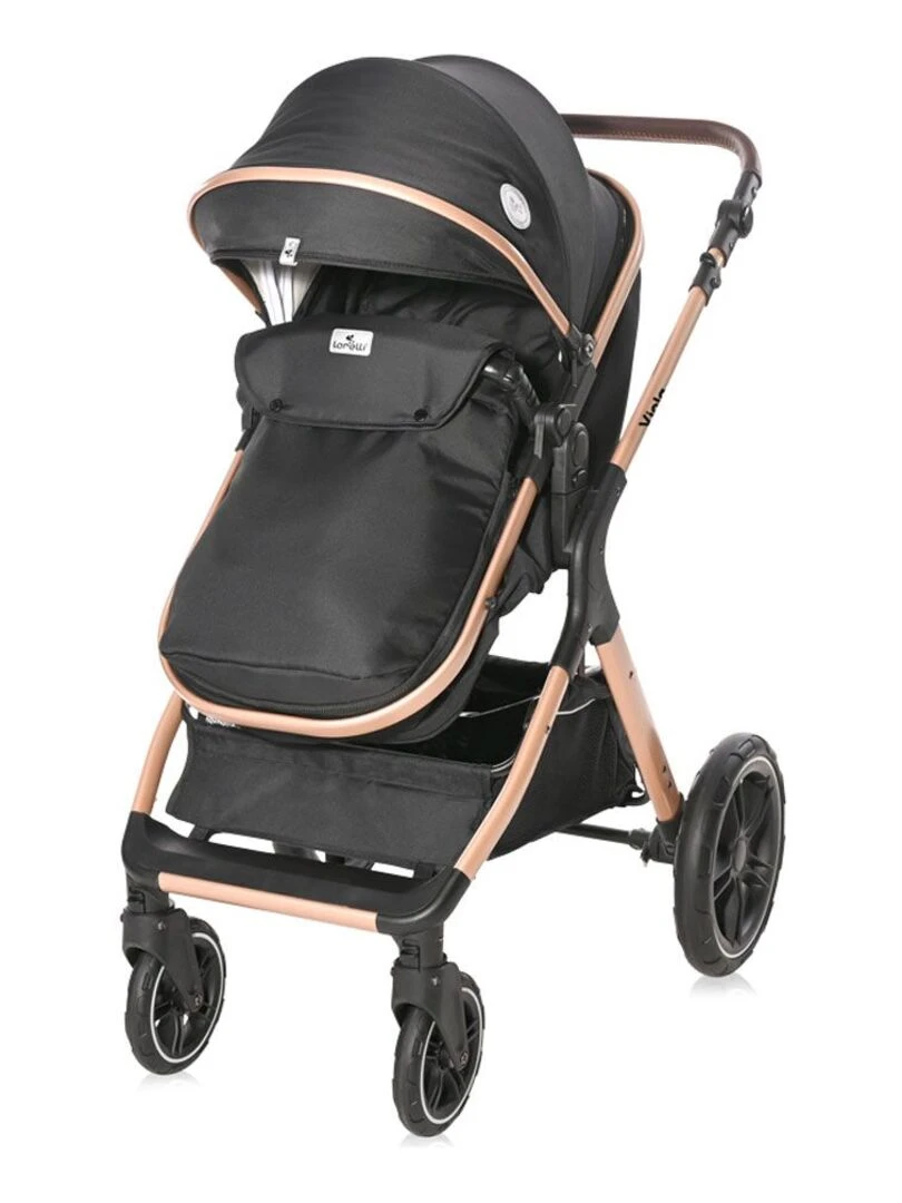 Poussette combinée trio 3 en 1   siège auto 0m – nacelle   0 22kg  – Viola – noir   Noir