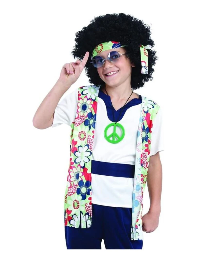 Déguisement Hippie bleu enfant Bleu