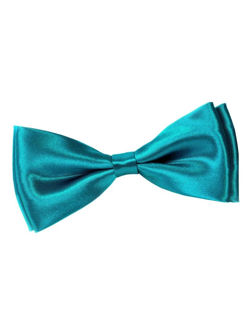 Noeud Papillon Satin Fabriqué en Europe Bleu turquoise
