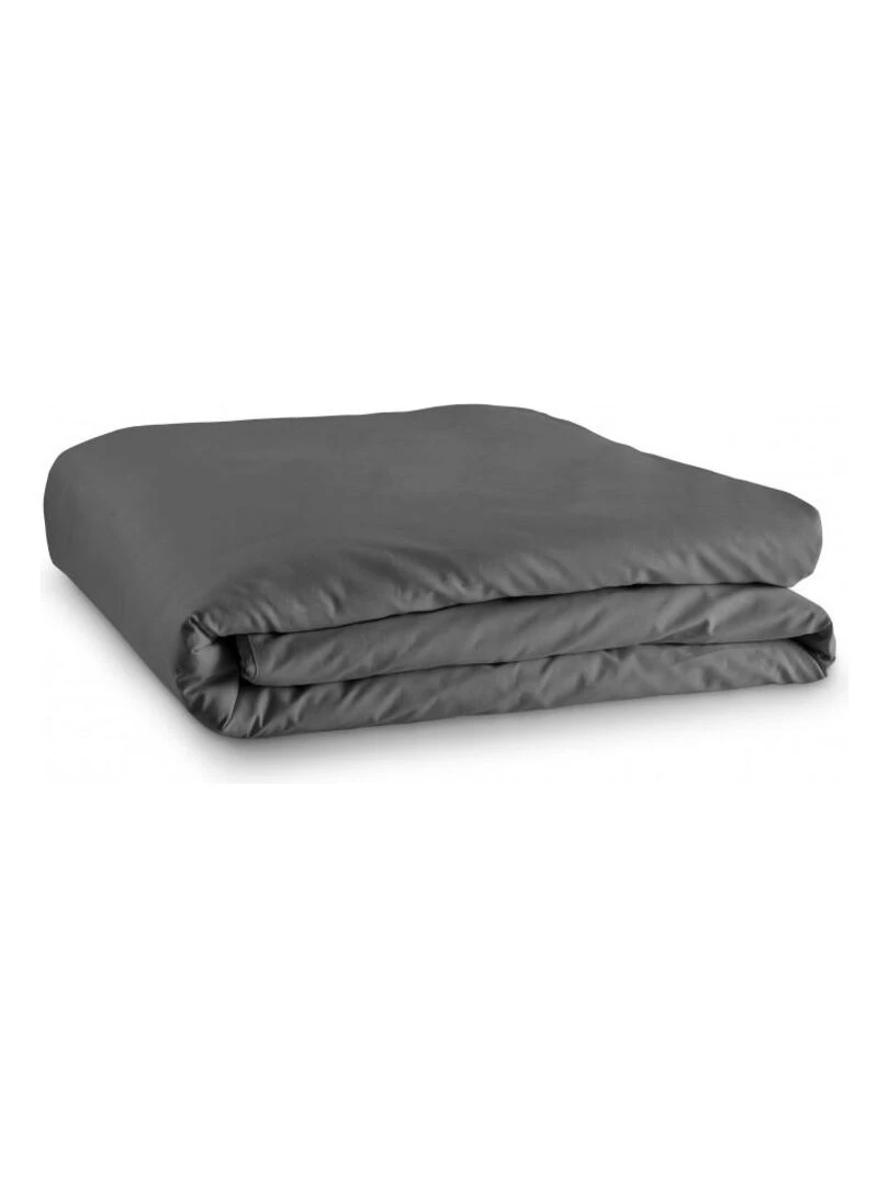Housse De Couette Anthracite 260 X 240 Cm / 100% Coton / 57 Fils/cm² Pour Lit 2 Places "king Size"   Gris foncé
