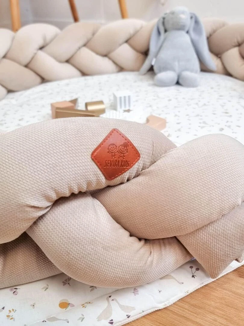 Tresse de lit bébé universelle   VELVET   Marron cappuccino