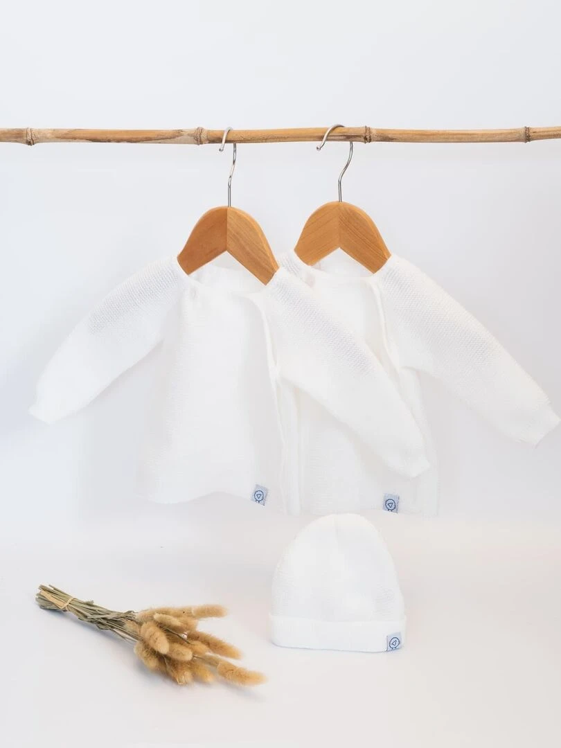 Coffret de naissance Saint Lary Blanc Blanc