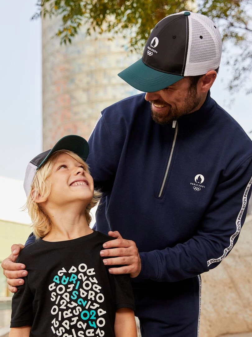 Casquette en nylon Paris 2024 Noir/blanc/vert