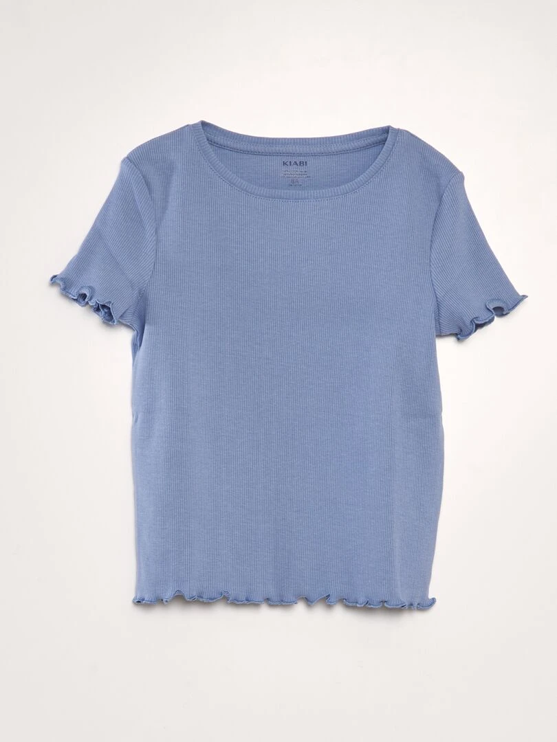 Robe courte imprimée en maille crêpée   Noir