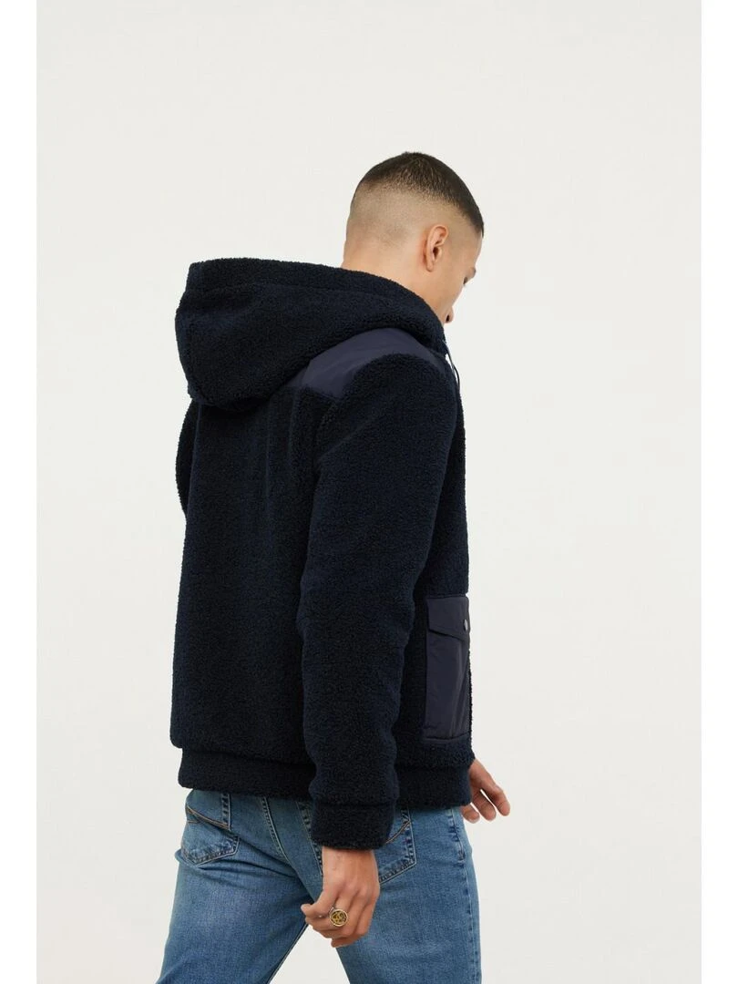 Lee Cooper   Blouson manches longues polyester loose FOUMO   Bleu marine