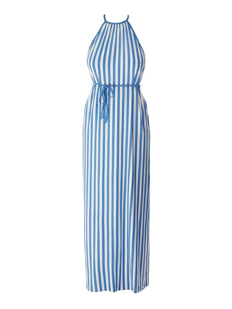 Robe longue de plage Beach hut   Bleu
