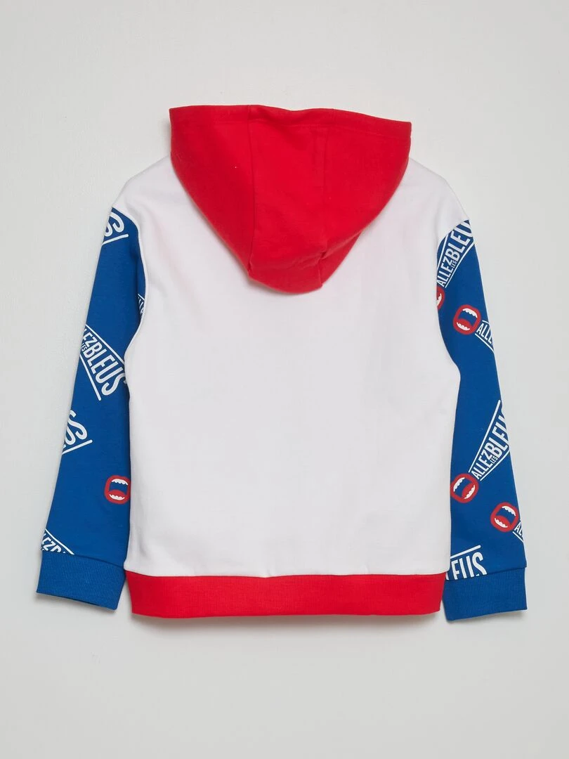 Sweat à capuche   Allez Les Bleus   Bleu/blanc/rouge