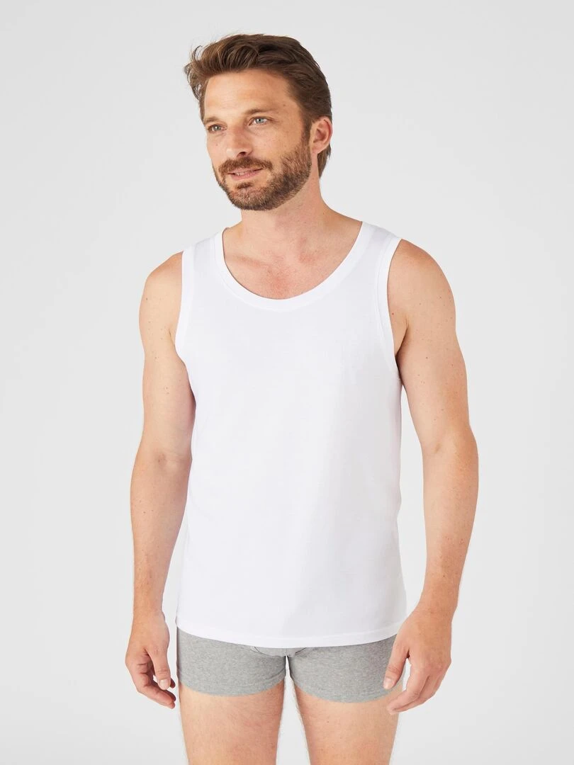 Débardeur maille jersey Climatyl Damart Blanc