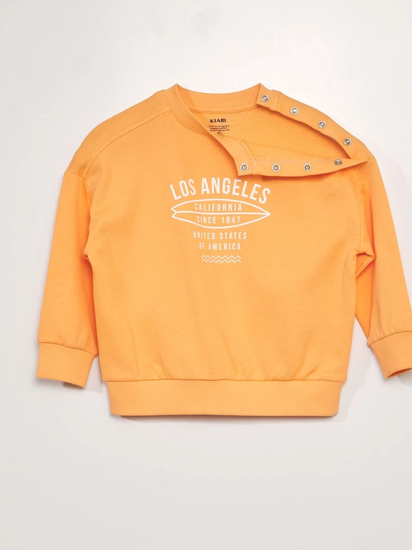 Sweat en french terry   So Easy   Orange