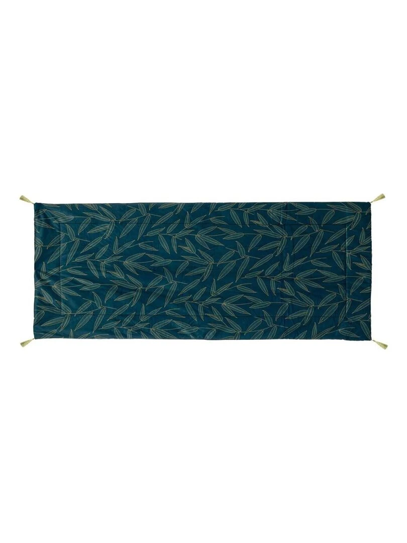 Édredon velours 80x180 Ozie Bleu