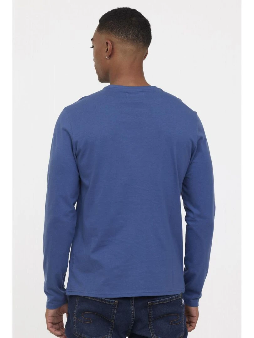 Lee Cooper   T Shirt manches longues coton regular AREO   Gris