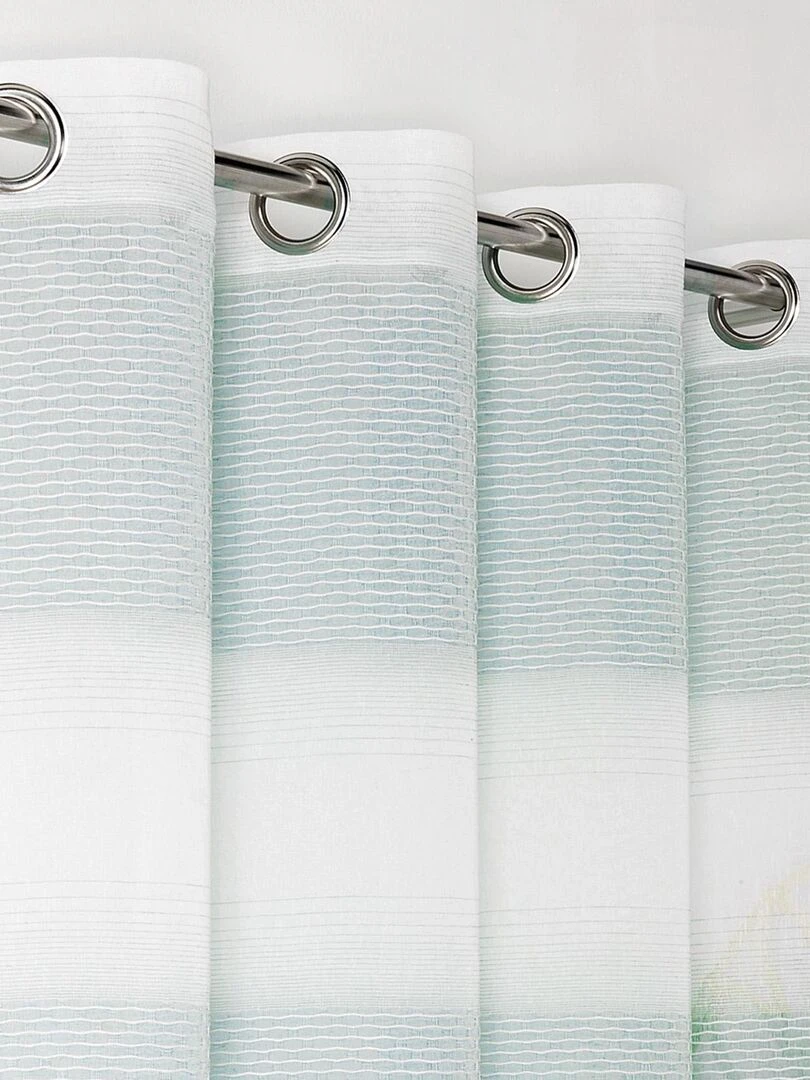 Voilage à rayures bayadères   Vert