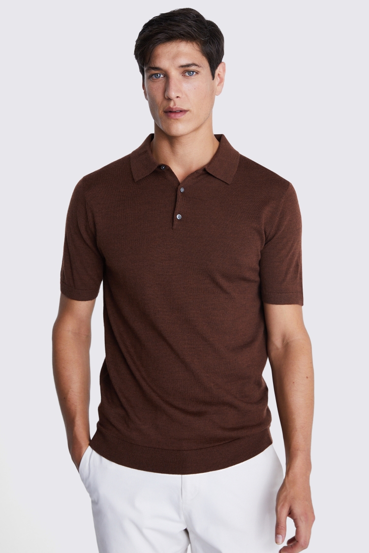 Green Piqué Polo Shirt   Buy Online at Moss