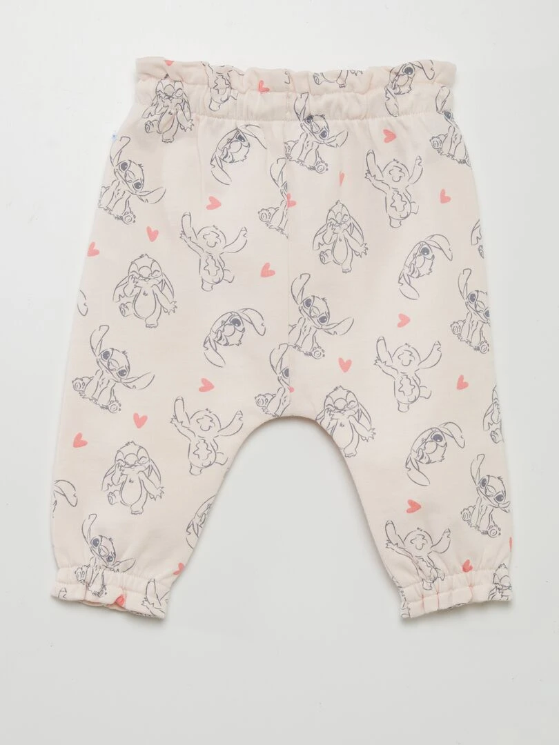 Pantalon all over 'Stitich' Rose stitch