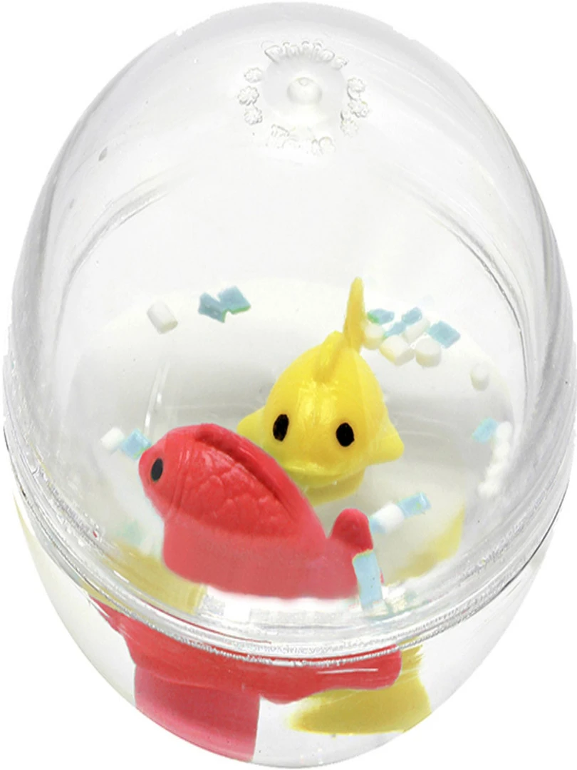 Jouet de bain Bulle d'eau Bass & Bass Poissons (7 cm) Rouge