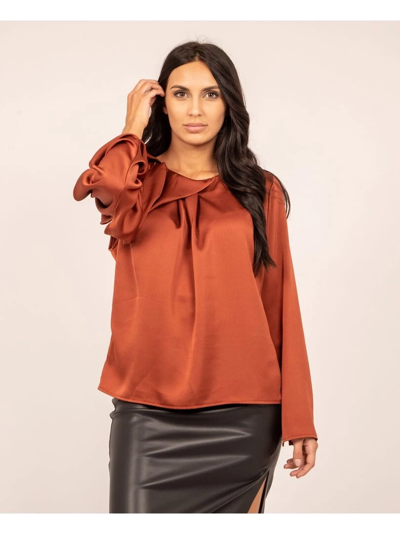 Blouse FELINDA Rouge brique