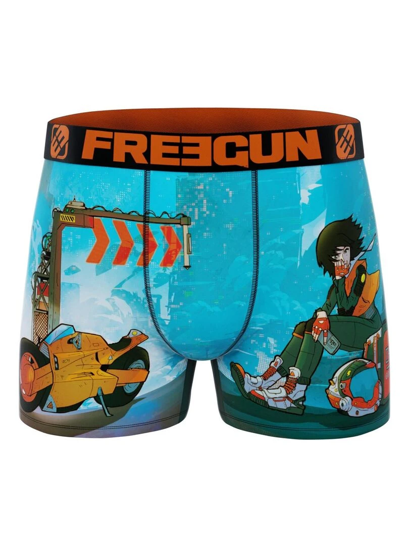 Lot de 4 boxers homme Manga Style Hero Freegun   Noir