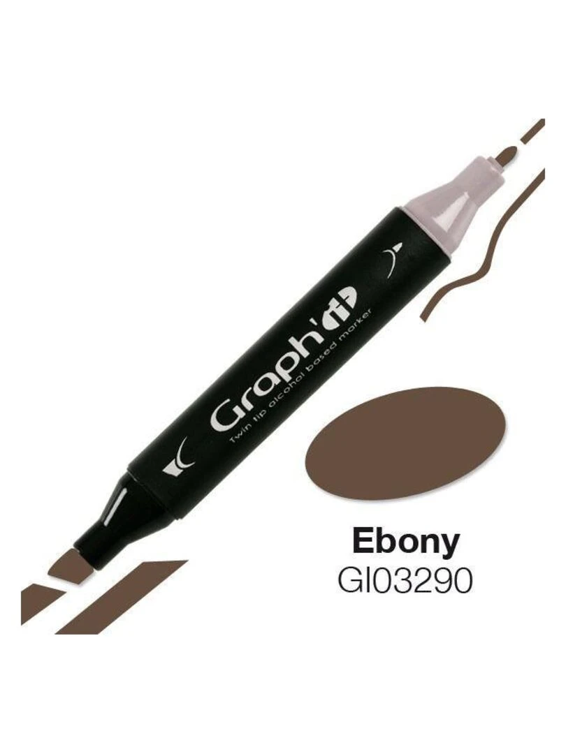 Marqueur Graph'It à double pointe   Ebony   N/A