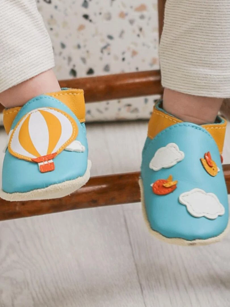 Momo la mongolfière   Bleu Bleu