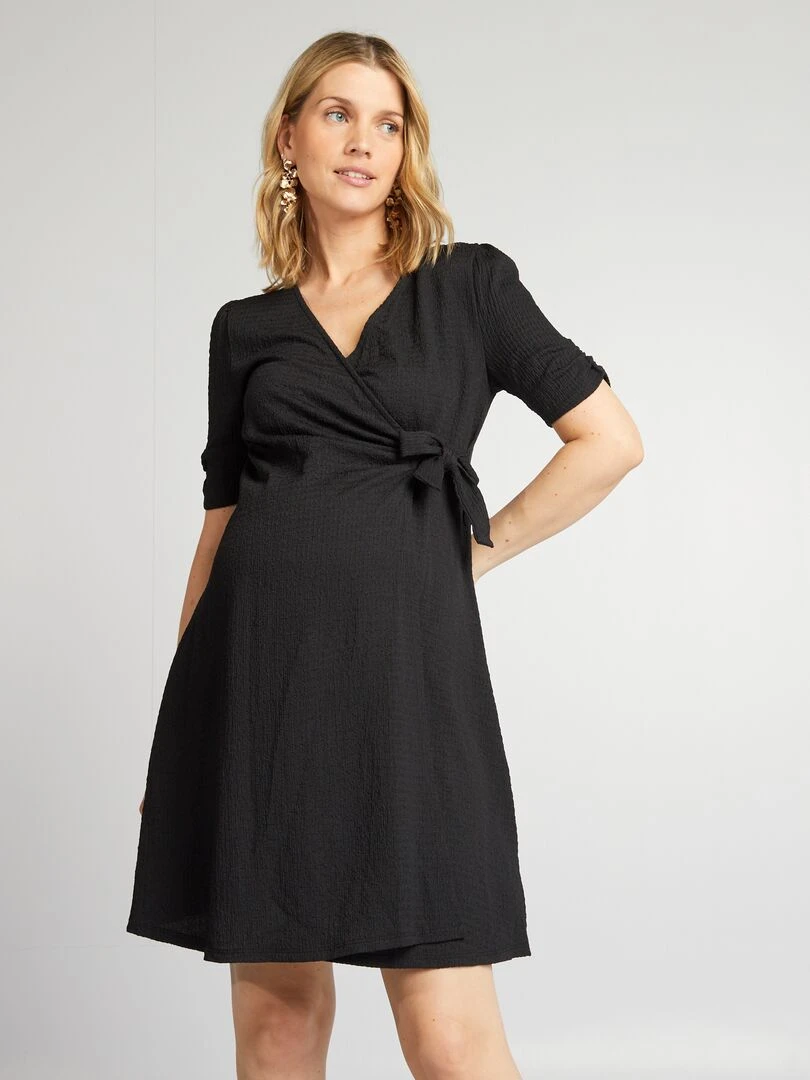 Robe courte grossesse   noir
