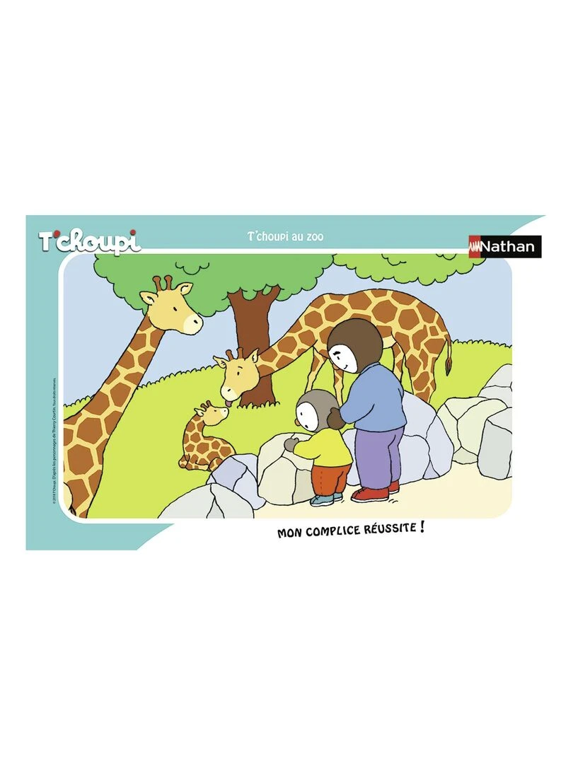 Puzzle cadre 15 pièces : T'choupi au zoo N/A