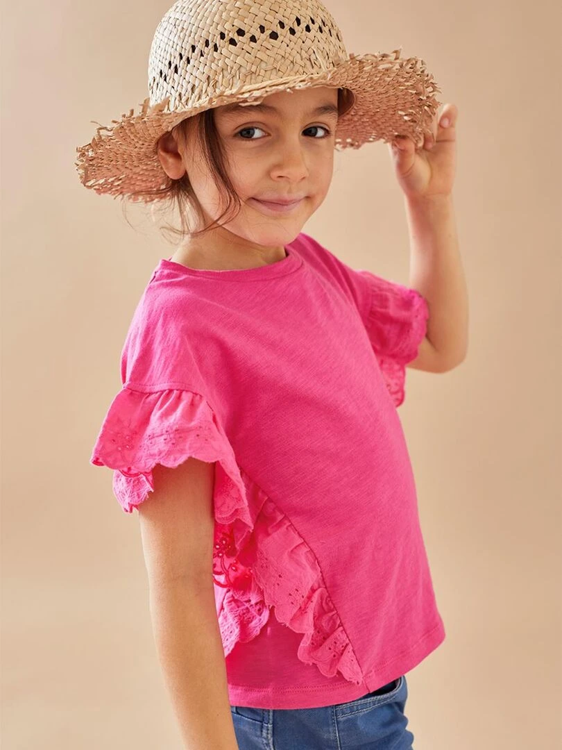 Blouse découpe asymétrique Noukie's Rose