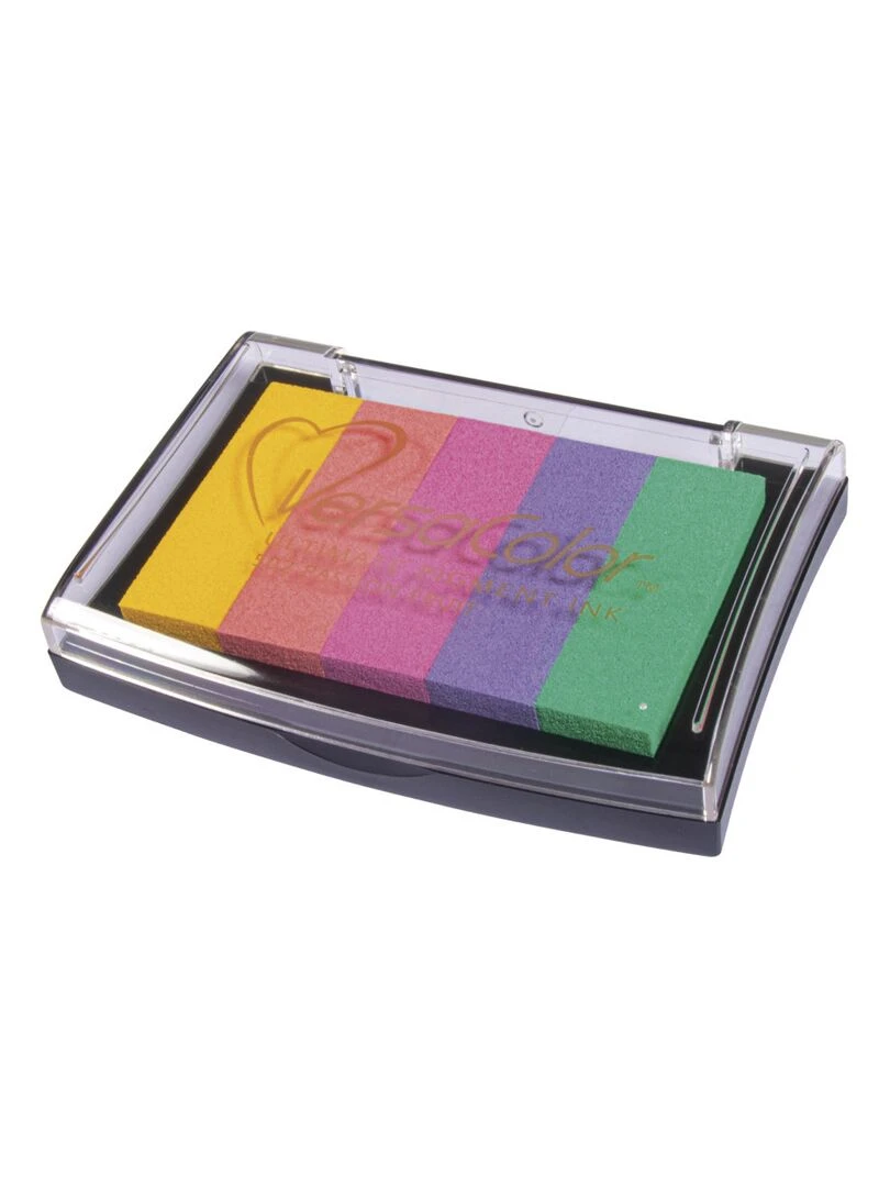 Tampon encreur 4 7 x 7 5 cm   arc en ciel   N/A