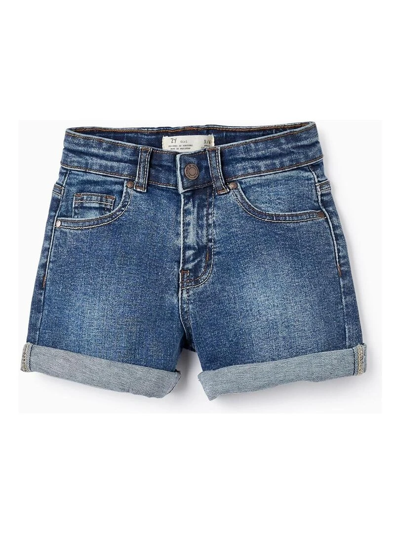 Shorts En Jean En Coton Pour Fille THE WAVE TRIBE Bleu