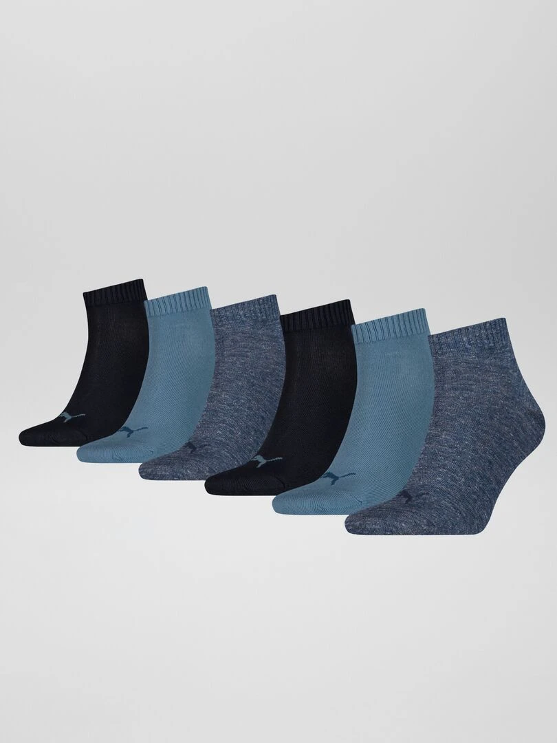 Lot de 6 paires de chaussettes unisex 'Puma' Bleu