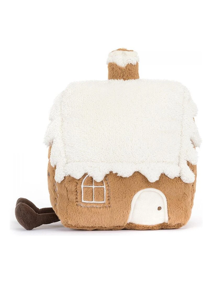 Peluche Amuseable Gingerbread House   Dimensions : L : 13 cm x  l : 16 cm x  h : 20 cm   Marron