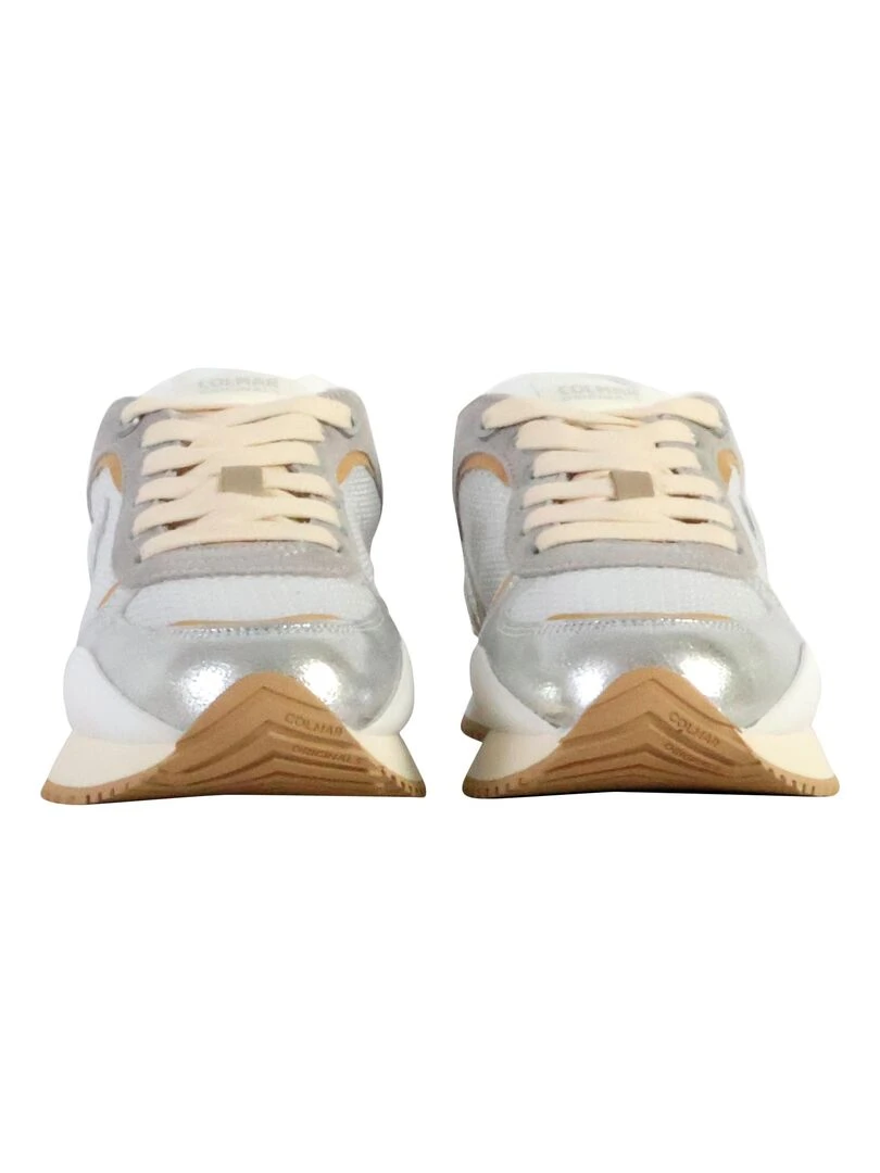 Basket Basse à Lacets Colmar Travis Plus Comet   Argent