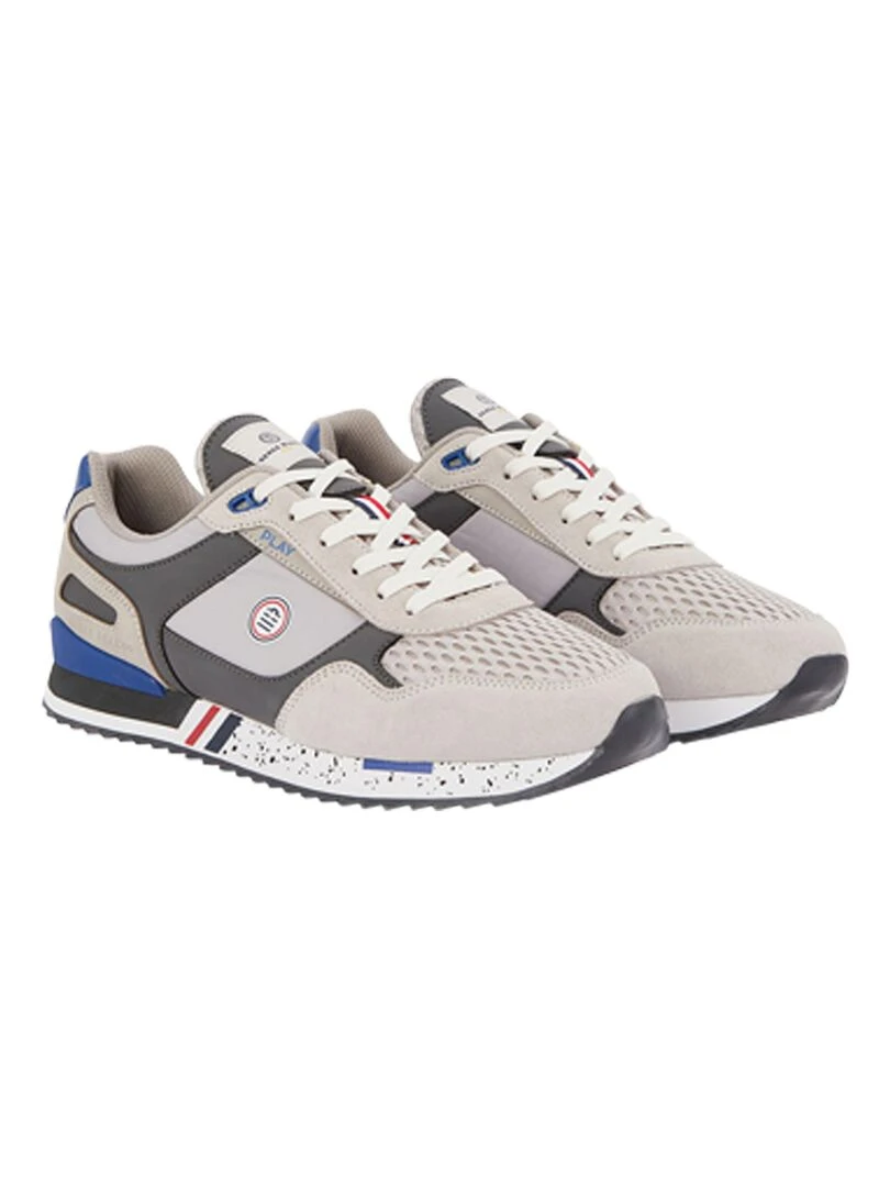 Basket Cuir Serge Blanco Chamonix   Gris